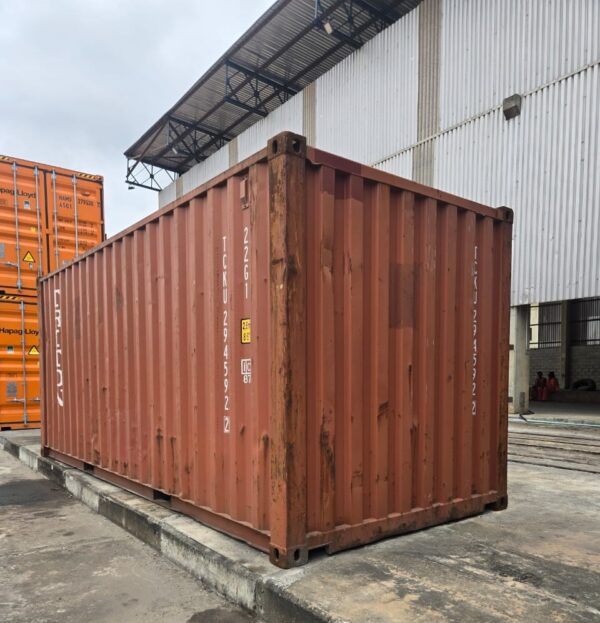 Lagos empty shipping containers